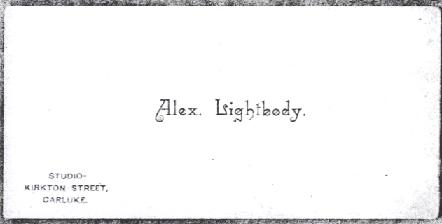Alex Lightbody Card